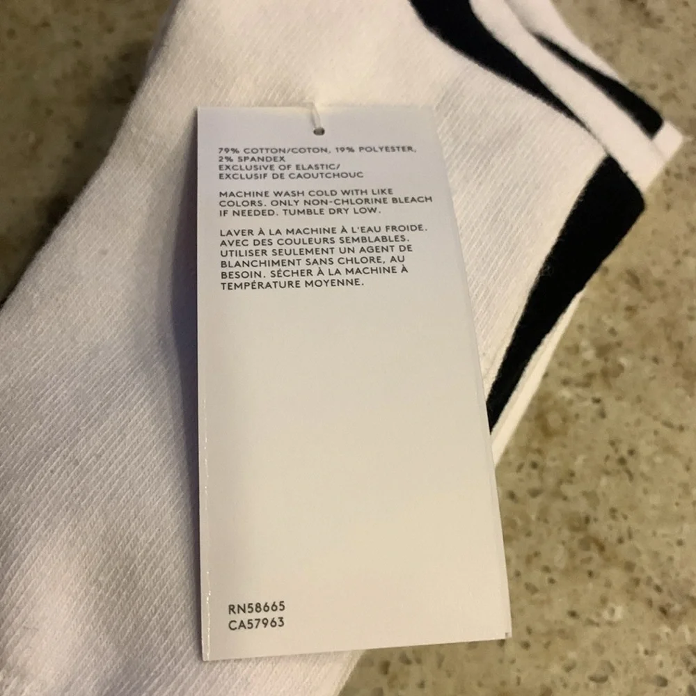 NWT Nordstrom Rack Brand Pack of Five Perfect Cotton Blend Crew Socks